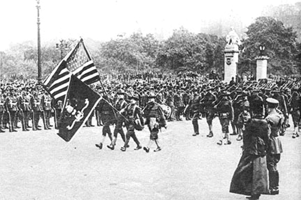 13th Engineers in Review for King George V