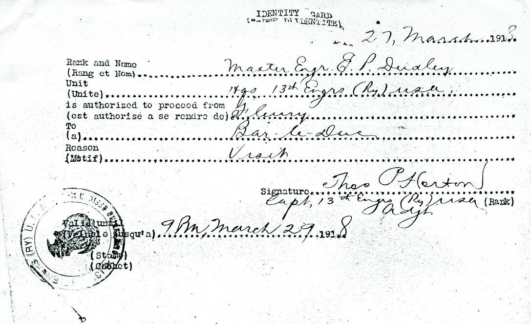 Permission for Trip to Bar-leDuc