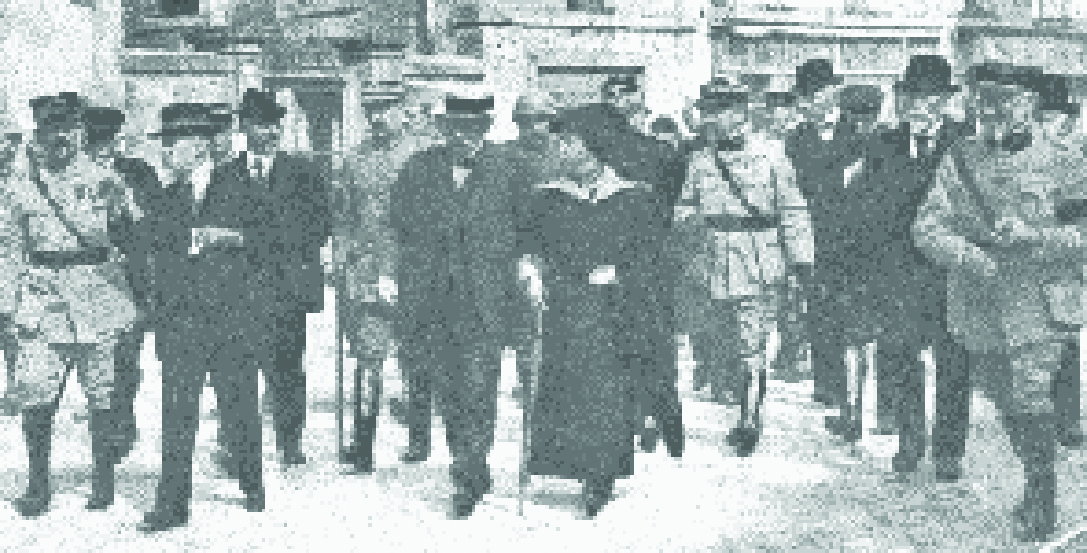President Poincaré and his wife visit St. Mihiel